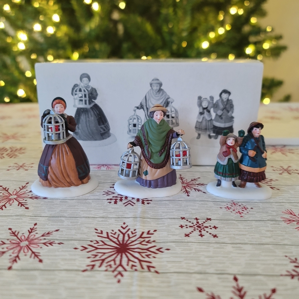 Vintage Dept. 56 Dickens Village Heritage Collection~The Bird Seller~ #5803-3